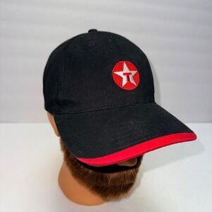 Texaco Star Logo Black Red Baseball Cap Men One Size Fits All